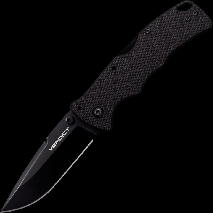 Couteau Cold Steel Verdict Spear Point Lame Acier AUS-10A Manche G10 Tri-Ad Lock Clip CSFLC3SP10A - Livraison Gratuite