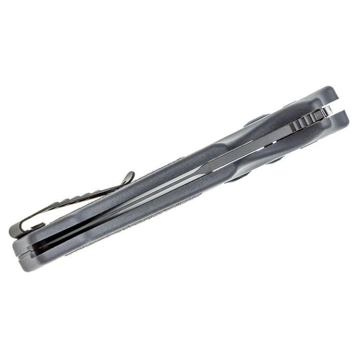 Couteau Automatique SIG Sauer K320A Black Drop Point Acier S30V Manche Gray Polymère Clip USA SIG36332 - Livraison Gratuite