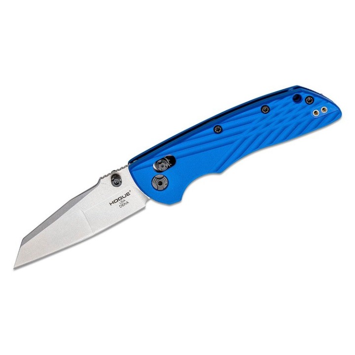 Couteau Hogue Deka ABLE Lock Blue Lame Acier CPM-MagnaCut Manche Polymère Clip Made USA HO24363 - Livraison Gratuite