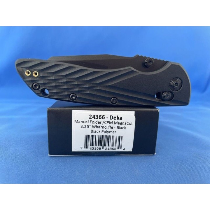 Couteau Hogue Deka ABLE Lock Black Lame Acier CPM-MagnaCut Manche Polymère Clip Made USA HO24366 - Livraison Gratuite