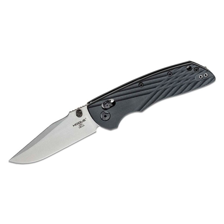 Couteau Hogue Deka ABLE Lock CPM-20CV SW Clip Point Blade Black G10 Handles Clip USA HO24279 - Livraison Gratuite