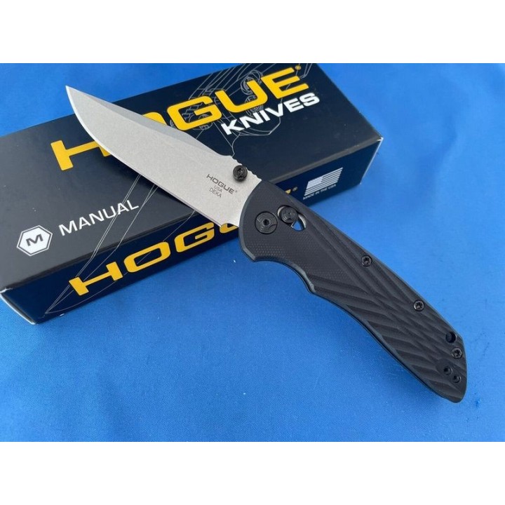 Couteau Hogue Deka ABLE Lock CPM-20CV SW Clip Point Blade Black G10 Handles Clip USA HO24279 - Livraison Gratuite