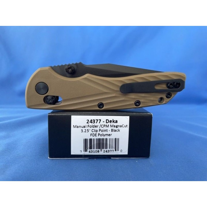 Couteau Hogue Deka ABLE Lock FDE Lame Acier CPM-MagnaCut Manche Polymère Clip USA HO24377 - Livraison Gratuite