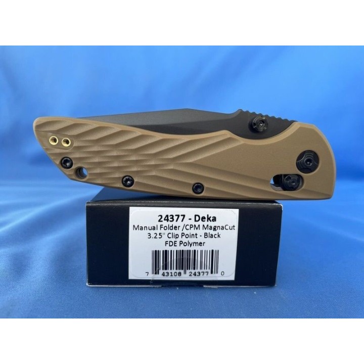 Couteau Hogue Deka ABLE Lock FDE Lame Acier CPM-MagnaCut Manche Polymère Clip USA HO24377 - Livraison Gratuite