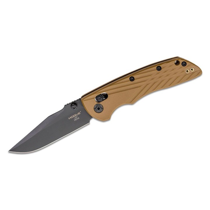 Couteau Hogue Deka ABLE Lock FDE Lame Acier CPM-MagnaCut Manche Polymère Clip USA HO24377 - Livraison Gratuite