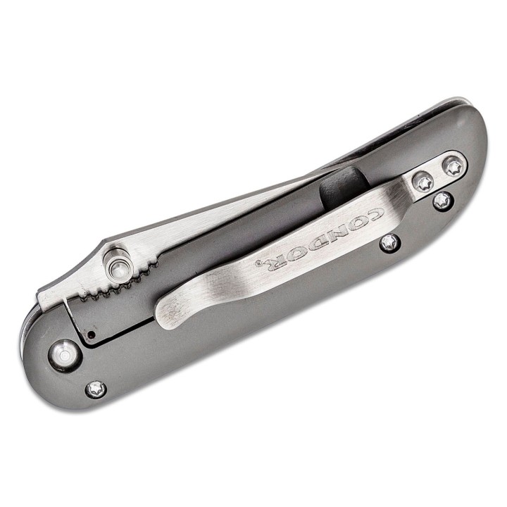 Couteau Condor Wendigo Black Lame Acier 1095 Manche Micarta Framelock Clip Made Salvador CTK80934HC - Livraison Gratuite