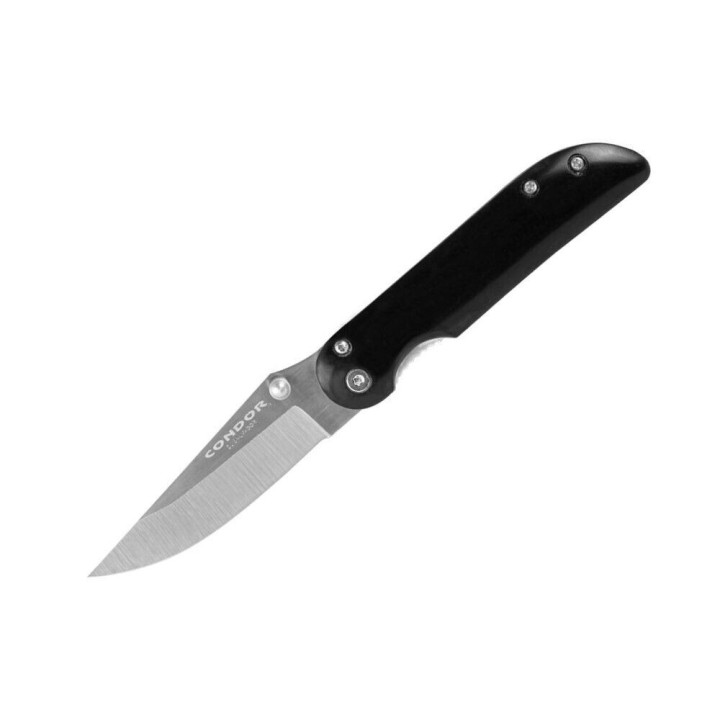 Couteau Condor Wendigo Black Lame Acier 1095 Manche Micarta Framelock Clip Made Salvador CTK80934HC - Livraison Gratuite