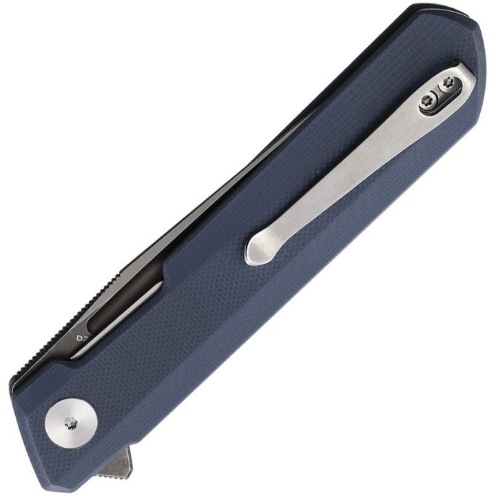 Couteau Bestech Bestechman Dundee Blue/Gray Lame Acier D2 Manche G10 IKBS Linerlock Clip BTKMK01F - Livraison Gratuite