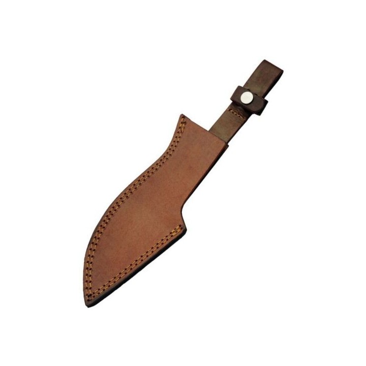 Bowie Forgé Dans un Clou de Rail Lame Acier Carbone Etui Cuir Fab Artisanat PA7901 - Livraison Gratuite