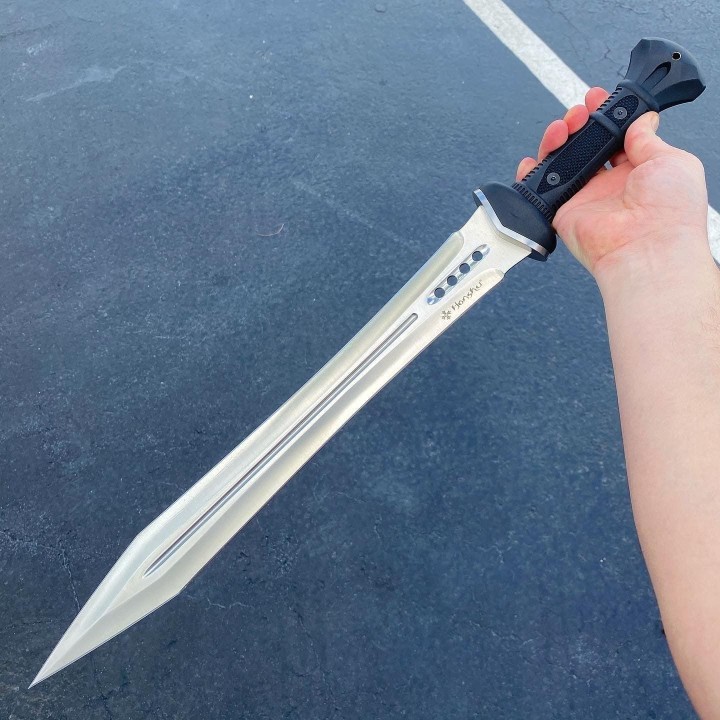 Sabre Glaive United Cutlery Honshu Gladiator Sword Lame Acier 7Cr13 Manche TPR Etui Cuir UC3431 - Livraison Gratuite
