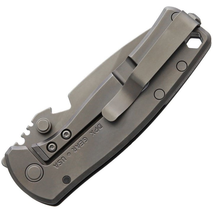 Couteau DPx Gear HEST/F Urban Black Manche G10/Titane Lame Acier CPM-154 IKBS Clip DPXHSF061 - Livraison Gratuite