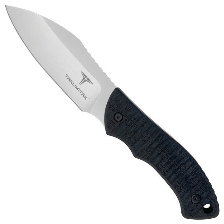Couteau Takumitak DAY 500 Neckmuk Satin Lame Acier D2 Manche G10 Etui Kydex TKF206SL - Livraison Gratuite