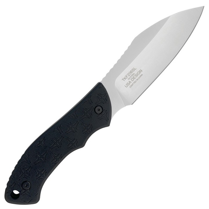 Couteau Takumitak DAY 500 Neckmuk Satin Lame Acier D2 Manche G10 Etui Kydex TKF206SL - Livraison Gratuite