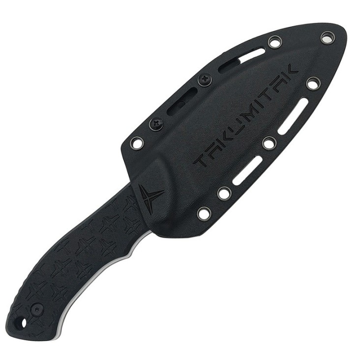 Couteau Takumitak DAY 500 Neckmuk Satin Lame Acier D2 Manche G10 Etui Kydex TKF206SL - Livraison Gratuite