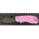 Couteau SPYDERCO SQUEAK Pink FRN Plain Folding Knife Acier N690CO Made In Italy SC154PPN - Livraison Gratuite