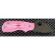 Couteau SPYDERCO SQUEAK Pink FRN Plain Folding Knife Acier N690CO Made In Italy SC154PPN - Livraison Gratuite