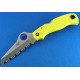 Couteau Spyderco Saver Salt Yellow Acier H1 Manche FRN Yellow Made In Japan SC118SYL - Livraison Gratuite