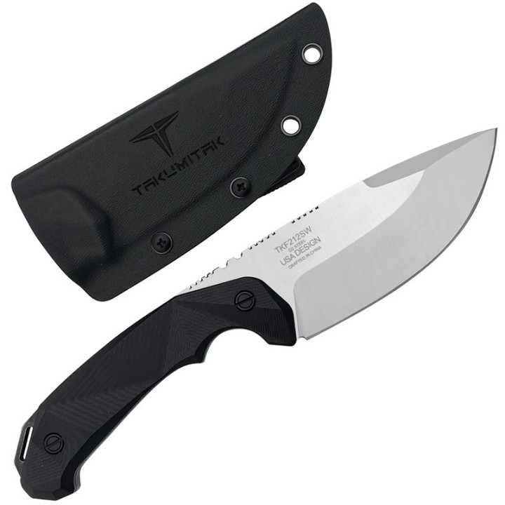 Couteau Takumitak COMPANION Lame Acier D2 Satin Manche G10 Etui Kydex TKF212SL - Livraison Gratuite