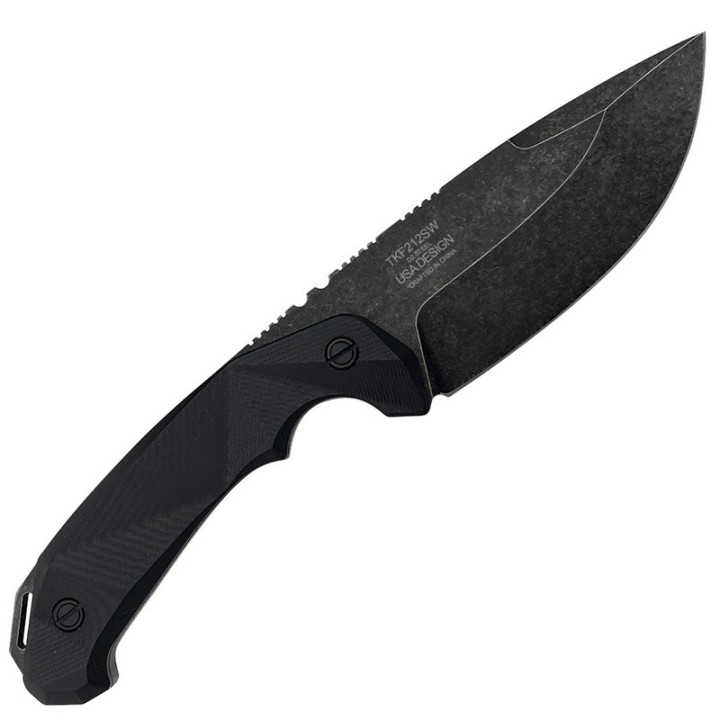 Couteau Takumitak COMPANION Lame Acier D2 Stonewash Manche G10 Etui Kydex TKF212SW - Livraison Gratuite