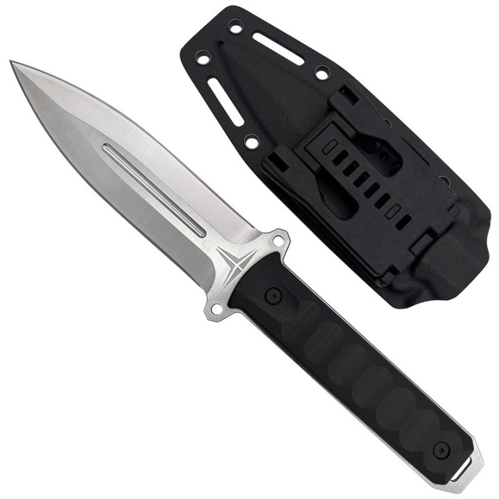 Couteau Takumitak HITTER Lame Dague Acier D2 Satin Manche G10 Etui Kydex TKF214SL - Livraison Gratuite