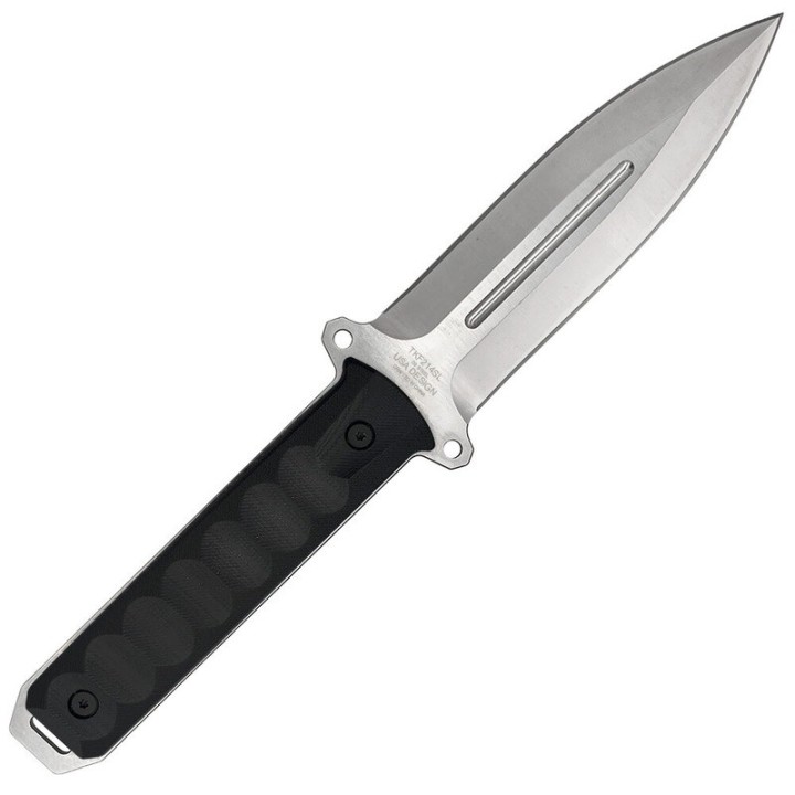 Couteau Takumitak HITTER Lame Dague Acier D2 Satin Manche G10 Etui Kydex TKF214SL - Livraison Gratuite