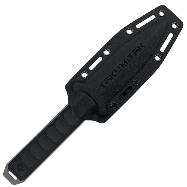 Couteau Takumitak HITTER Lame Dague Acier D2 Stonewash Manche G10 Etui Kydex TKF214SW - Livraison Gratuite