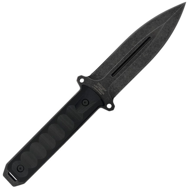 Couteau Takumitak HITTER Lame Dague Acier D2 Stonewash Manche G10 Etui Kydex TKF214SW - Livraison Gratuite