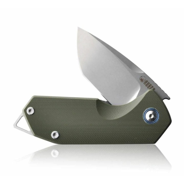 Couteau Kubey Campe Nest Green Manche G10 Lame Acier D2 IKBS Linerlock Clip KUB203B - Livraison Gratuite