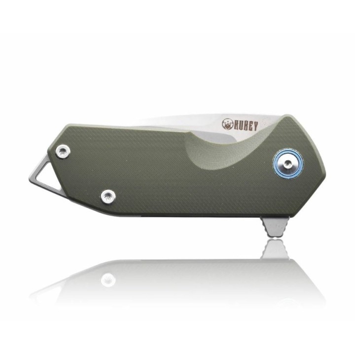 Couteau Kubey Campe Nest Green Manche G10 Lame Acier D2 IKBS Linerlock Clip KUB203B - Livraison Gratuite