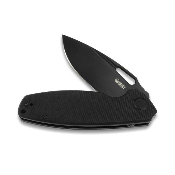 Couteau Kubey Tityus Black Lame Acier D2 Darkwash Manche G10 IKBS Linerlock Clip KUB322C - Livraison Gratuite