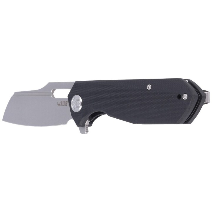 Couteau Kubey Atlas Black Manche G10 Lame Tanto Reverse BB Acier 14C28N IKBS Linerlock Clip KUB328A - Livraison Gratuite