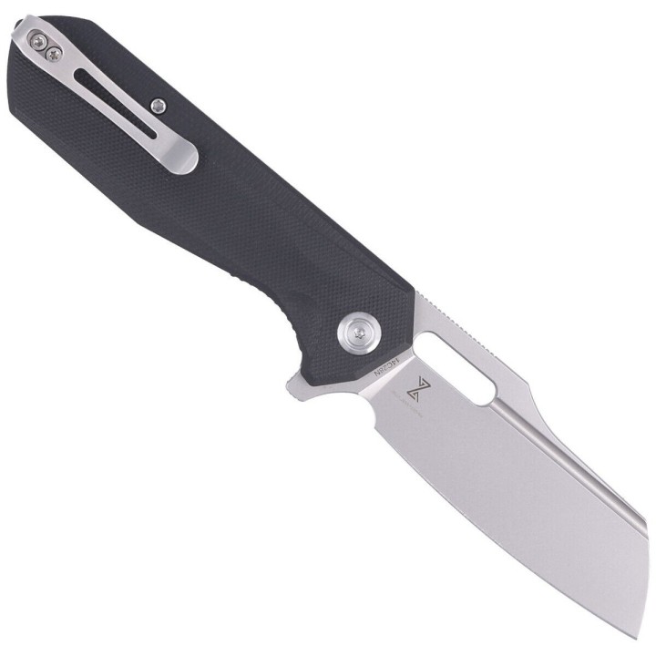 Couteau Kubey Atlas Black Manche G10 Lame Tanto Reverse BB Acier 14C28N IKBS Linerlock Clip KUB328A - Livraison Gratuite