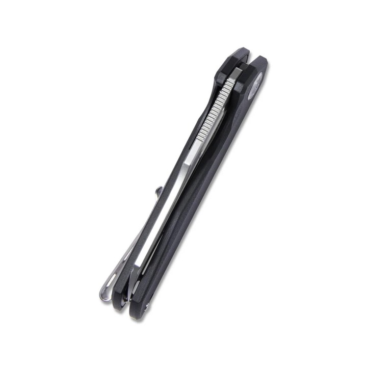 Couteau Kubey Atlas Black Manche G10 Lame Tanto Reverse BB Acier 14C28N IKBS Linerlock Clip KUB328A - Livraison Gratuite