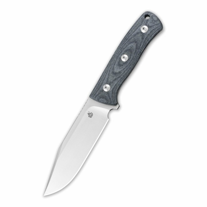 Couteau de Survie QSP Knife Bison Lame Acier D2 Manche Denim Jean Micarta Etui Kydex QS134B - Livraison Gratuite