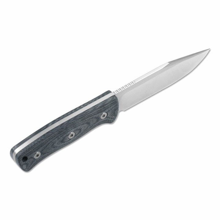 Couteau de Survie QSP Knife Bison Lame Acier D2 Manche Denim Jean Micarta Etui Kydex QS134B - Livraison Gratuite