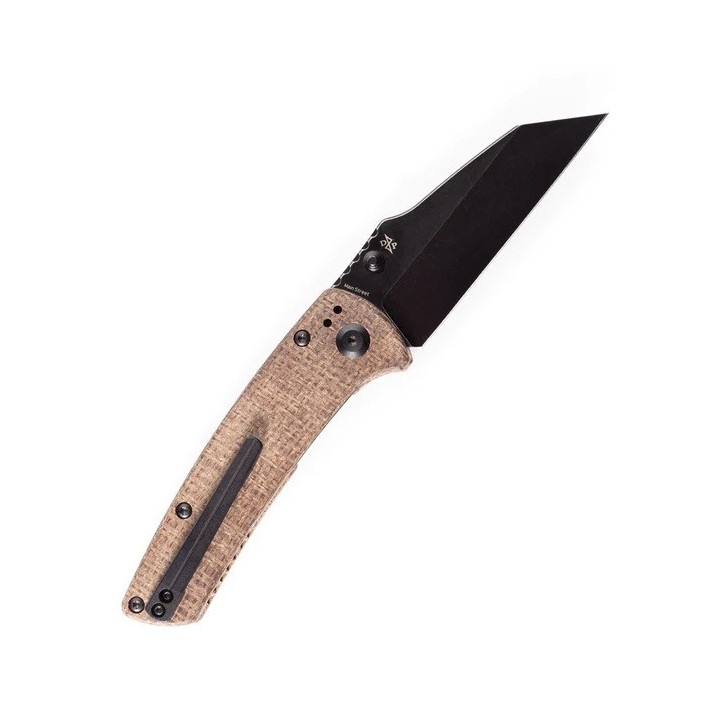 Couteau Kansept Main Street Brown Lame Acier 154CM Manche Micarta Linerlock Clip KT1015A7 - Livraison Gratuite