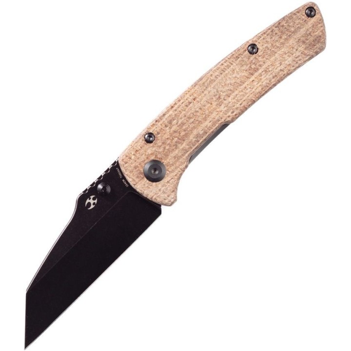Couteau Kansept Main Street Brown Lame Acier 154CM Manche Micarta Linerlock Clip KT1015A7 - Livraison Gratuite
