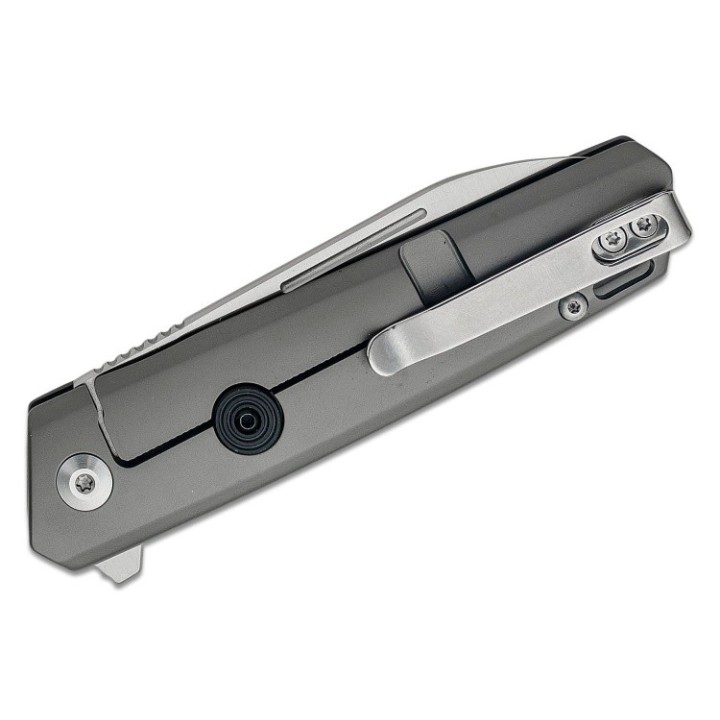 Couteau Ontario CF100 Lame Acier 14C28 Manche Acier/Fibre Carbone Framelock Clip ON8600 - Livraison Gratuite