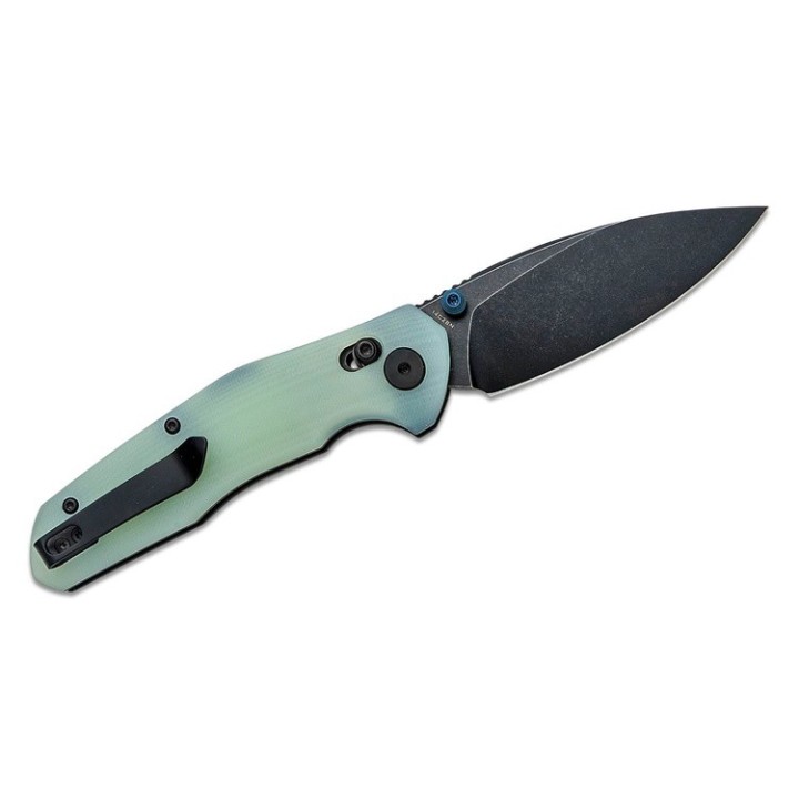 Couteau Bestech Ronan Jade Manche G10 Lame Acier 14C28N Black IKBS Crossbar Lock Clip BTKMK02I - Livraison Gratuite