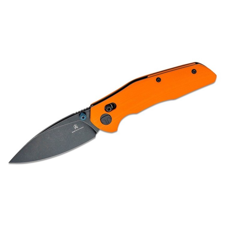 Couteau Bestech Ronan Orange Manche G10 Lame Acier 14C28N Black IKBS Crossbar Lock Clip BTKMK02H - Livraison Gratuite