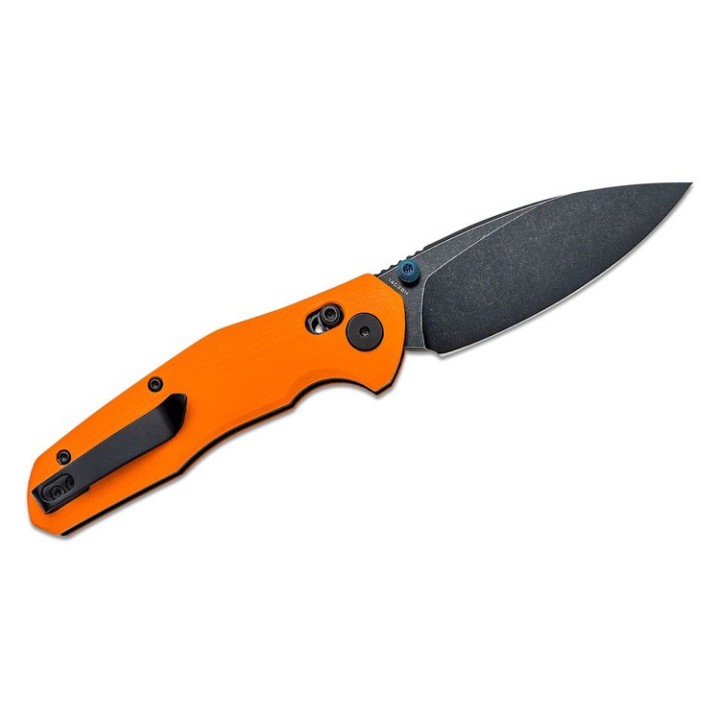 Couteau Bestech Ronan Orange Manche G10 Lame Acier 14C28N Black IKBS Crossbar Lock Clip BTKMK02H - Livraison Gratuite