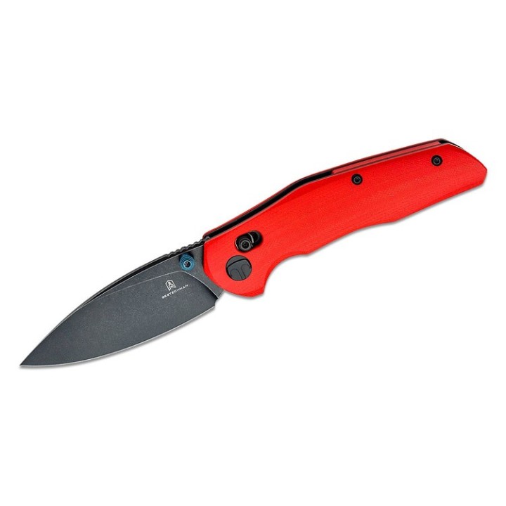 Couteau Bestech Ronan Red Manche G10 Lame Acier 14C28N Black IKBS Crossbar Lock Clip BTKMK02J - Livraison Gratuite