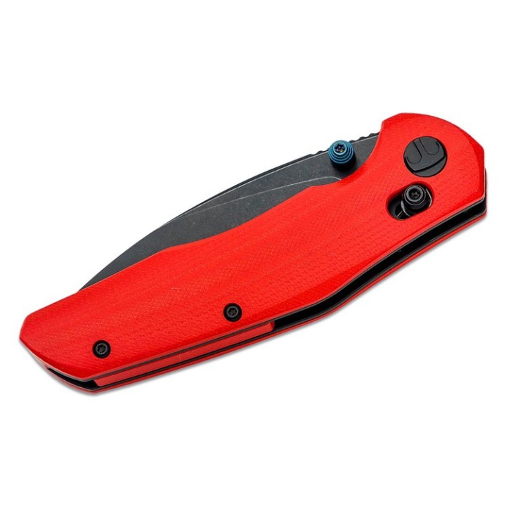 Couteau Bestech Ronan Red Manche G10 Lame Acier 14C28N Black IKBS Crossbar Lock Clip BTKMK02J - Livraison Gratuite