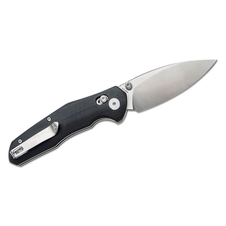 Couteau Bestech Ronan Black Manche G10 Lame Acier 14C28N Satin IKBS Crossbar Lock Clip BTKMK02A - Livraison Gratuite