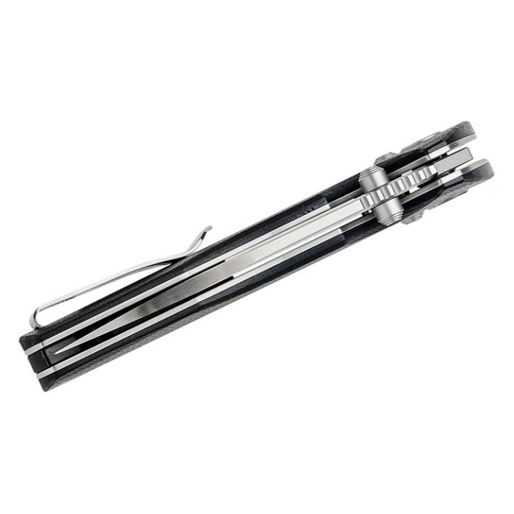 Couteau Bestech Ronan Black Manche G10 Lame Acier 14C28N Satin IKBS Crossbar Lock Clip BTKMK02A - Livraison Gratuite