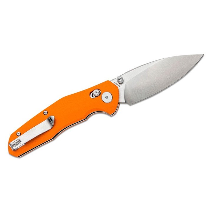 Couteau Bestech Ronan Orange Manche G10 Lame Acier 14C28N Satin IKBS Crossbar Lock Clip BTKMK02C - Livraison Gratuite
