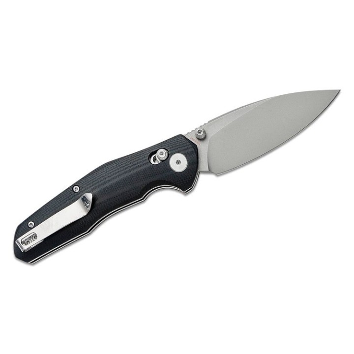 Couteau Bestech Ronan Black Manche G10 Lame Acier 14C28N Stonewash IKBS Crossbar Lock Clip BTKMK02D - Livraison Gratuite