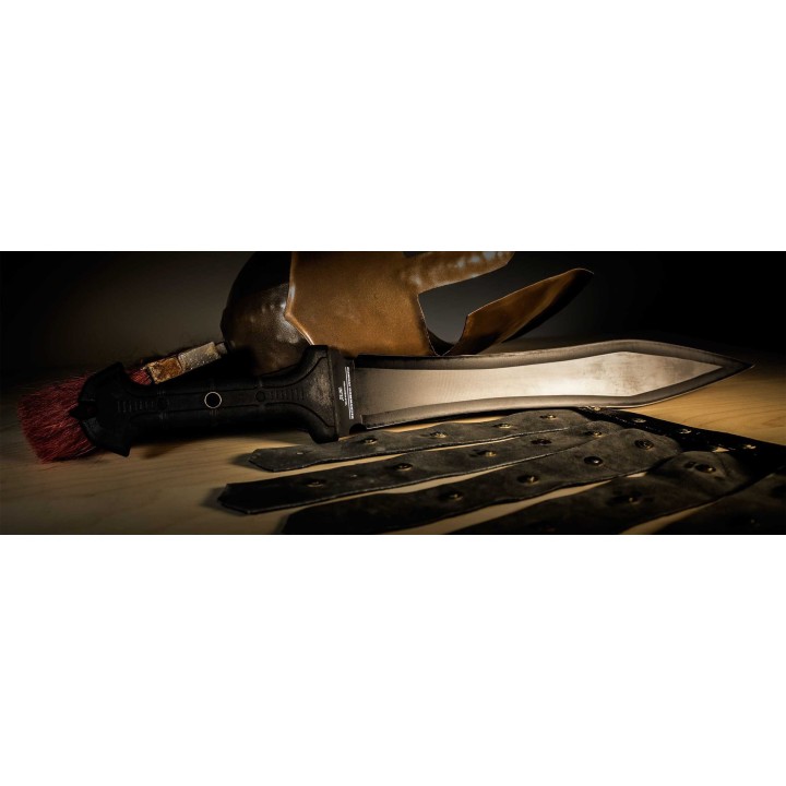 Glaive United Cutlery Combat Commander Gladiator Lame Acier Carbone 1060 Manche TPS Etui Nylon UC3009 - Livraison Gratuite