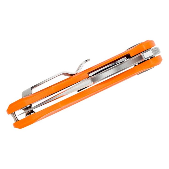 Couteau Bestech Strelit Orange Lame Acier 14C28N Manche G10 IKBS Linerlock Clip BTKG52C1 - Livraison Gratuite