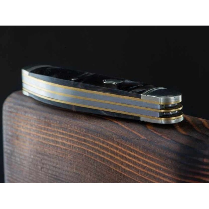 Couteau Rough Ryder Gentlemans Stockman Midnight Canif 3 Lames Acier 440 Manche Résine RR959 - Livraison Gratuite